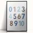 Number Wall Art - Boys Room Wall Art Kids Wall Art Prints