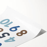 Number Wall Art - Boys Room Wall Art Kids Wall Art Prints