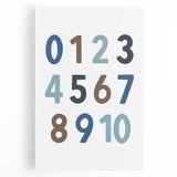 Number Wall Art - Boys Room Wall Art Kids Wall Art Prints
