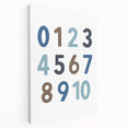 Number Wall Art - Boys Room Wall Art Kids Wall Art Prints