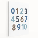 Number Wall Art - Boys Room Wall Art Kids Wall Art Prints