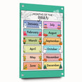 Months of the Year - Kids Educational Wall Art Learning Print