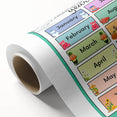 Months of the Year - Kids Educational Wall Art Learning Print