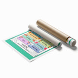 Months of the Year - Kids Educational Wall Art Learning Print