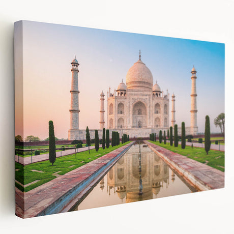 Large canvas print of an Indian landscape in muted earth tones, suitable for kitchen wall art.