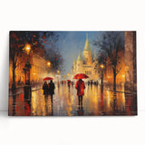 Black and white photo of the Eiffel Tower on large stretched canvas, suitable for kitchen wall art.