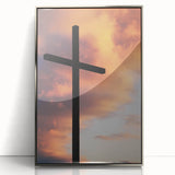 Mid-century modernist art depicting spring with pastel shades on a framed acrylic, ideal for nursery wall decor.