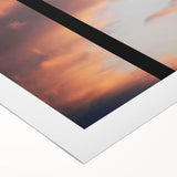 Art deco poster featuring a stylized spring scene in pastel colors on rolled canvas, suitable for dining room wall art.