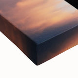 Black and white landscape art painting on large canvas depicting a serene spring scene, suitable for bedroom decor.