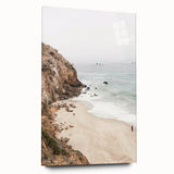 Large abstract wall art on acrylic glass depicting dynamic, multicolored swirls, ideal for bedroom or dining room decor.