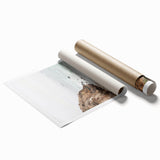 Extra large rolled canvas featuring a floral art design in pastel shades, ideal for classy bathroom wall art.