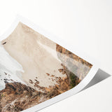 Extra large wall art featuring minimalist line art flowers in black on a white background.