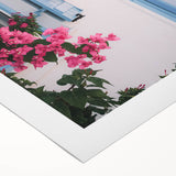 Art deco poster featuring a summer scene on rolled canvas, with muted earth tones, ideal for dining room wall art.