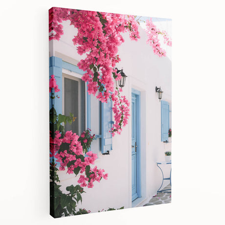 Large abstract canvas print featuring vibrant summer hues, ideal for kitchen wall art.