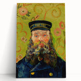 Large black and white stretched canvas of Van Gogh's painting, ideal for kitchen art.