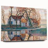 Farm near Duivendrecht" Modern Wall Art - Contemporary Landscape Decor