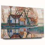 Farm near Duivendrecht" Modern Wall Art - Contemporary Landscape Decor