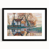 Farm near Duivendrecht" Modern Wall Art - Contemporary Landscape Decor