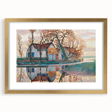 Farm near Duivendrecht" Modern Wall Art - Contemporary Landscape Decor