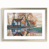 Farm near Duivendrecht" Modern Wall Art - Contemporary Landscape Decor