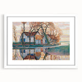 Farm near Duivendrecht" Modern Wall Art - Contemporary Landscape Decor