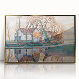Farm near Duivendrecht" Modern Wall Art - Contemporary Landscape Decor