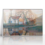 Farm near Duivendrecht" Modern Wall Art - Contemporary Landscape Decor
