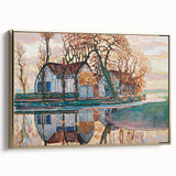 Farm near Duivendrecht" Modern Wall Art - Contemporary Landscape Decor