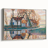 Farm near Duivendrecht" Modern Wall Art - Contemporary Landscape Decor