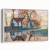 Farm near Duivendrecht" Modern Wall Art - Contemporary Landscape Decor