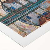 Farm near Duivendrecht" Modern Wall Art - Contemporary Landscape Decor