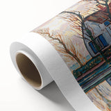 Farm near Duivendrecht" Modern Wall Art - Contemporary Landscape Decor