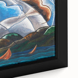 Clouds and Water" Abstract Modern Art - Contemporary Coastal Decor