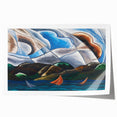 Clouds and Water" Abstract Modern Art - Contemporary Coastal Decor