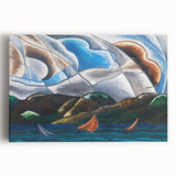 Clouds and Water" Abstract Modern Art - Contemporary Coastal Decor