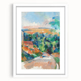 Impressionist Landscape Art - Cézanne's "The Bend in the Road" Print