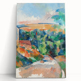 Impressionist Landscape Art - Cézanne's "The Bend in the Road" Print