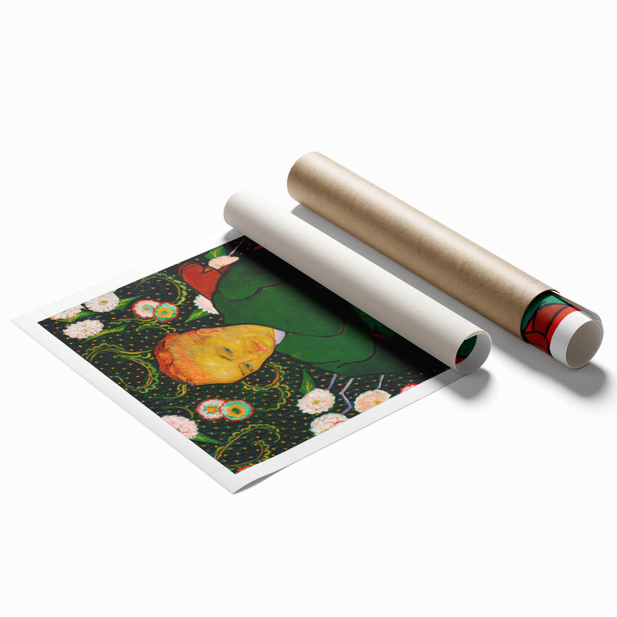 Impressionist Portrait Art - Van Gogh's "The Berceuse" Print