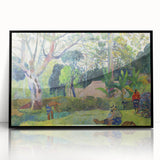 The Big Tree: Paul Gauguin's Vibrant Post-Impressionist Artwork