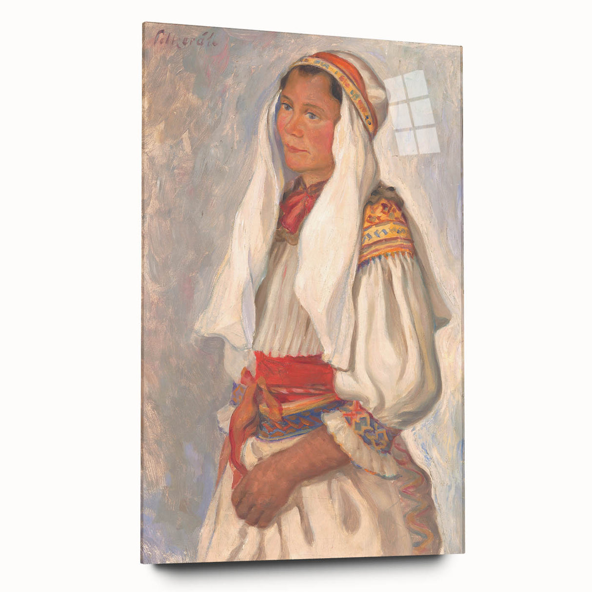 Modern Wall Art - Vibrant Portrait of Elegance in Minimalist Style