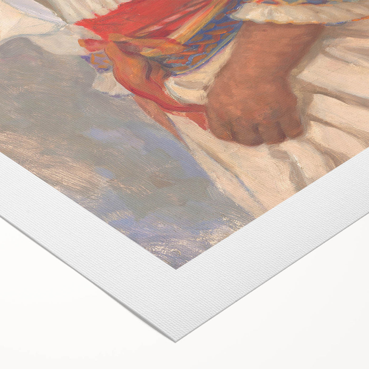 Modern Wall Art - Vibrant Portrait of Elegance in Minimalist Style
