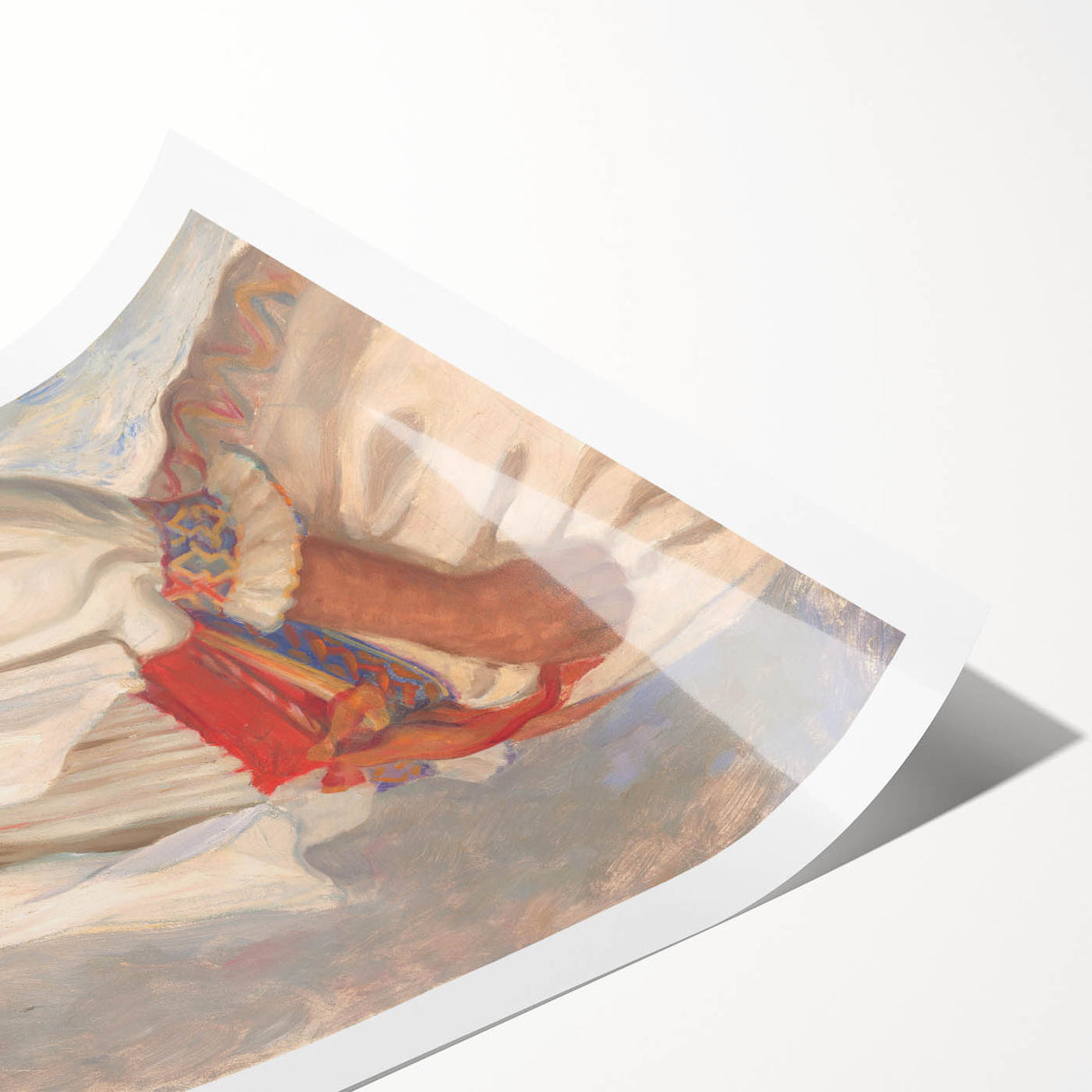 Modern Wall Art - Vibrant Portrait of Elegance in Minimalist Style