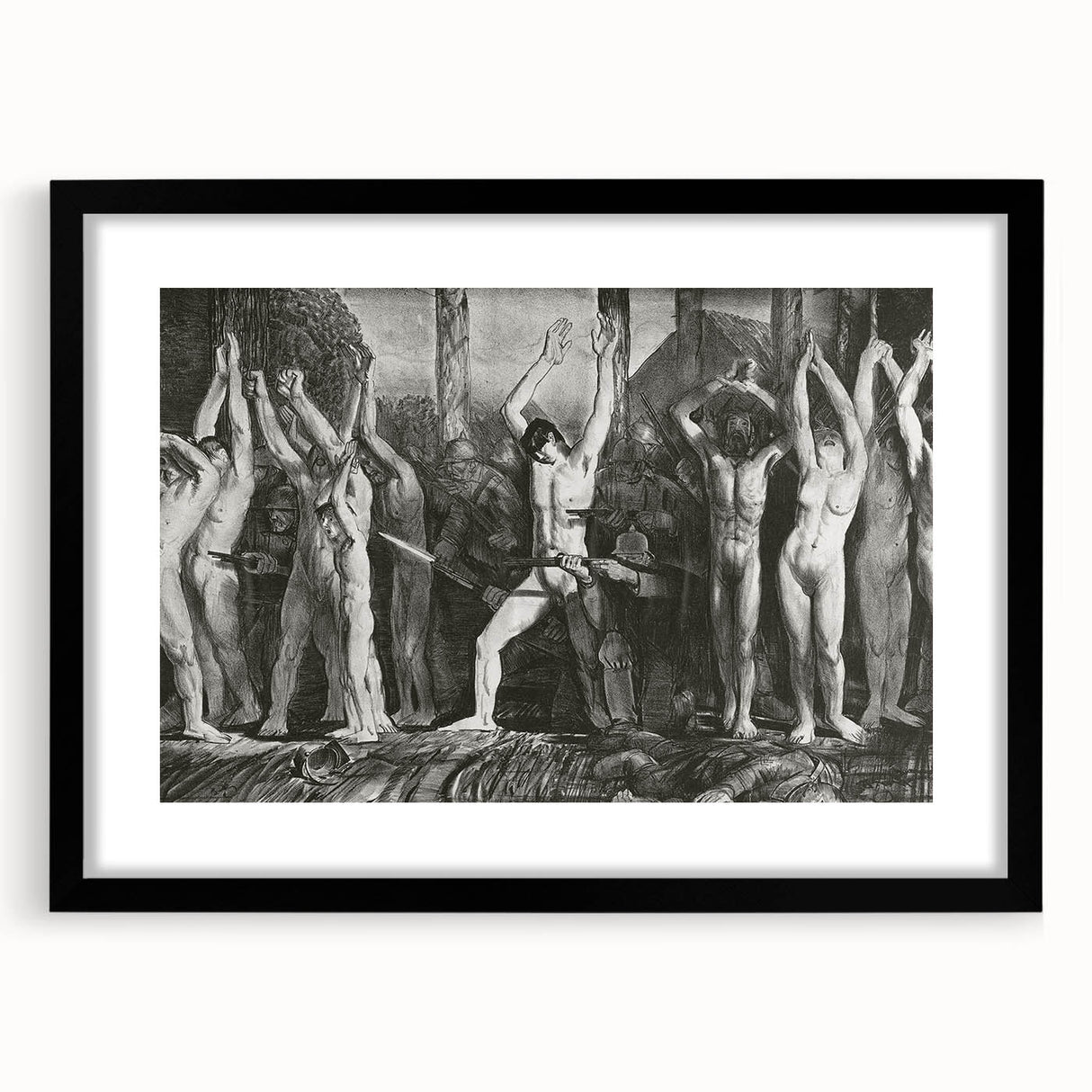 The Barricade" Modern Wall Art - Powerful Contemporary Decor