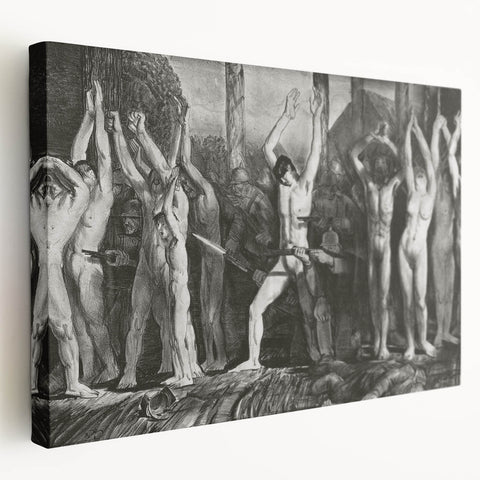 The Barricade" Modern Wall Art - Powerful Contemporary Decor