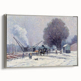 The Boulogne Embankment: Maximilien Luce's Winter Impressionist Art