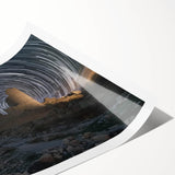 Stunning rolled print showcasing a vibrant landscape with a majestic castle set against a serene blue sky, ideal for home decor and art enthusiasts.