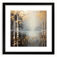 Golden Birch Forest Office Wall Art – Modern Corporate Decor