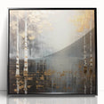 Golden Birch Forest Office Wall Art – Modern Corporate Decor