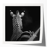 Glossy photo print mockup set showcasing various animal designs, featuring vibrant colors and intricate details, perfect for home decor or artwork display.