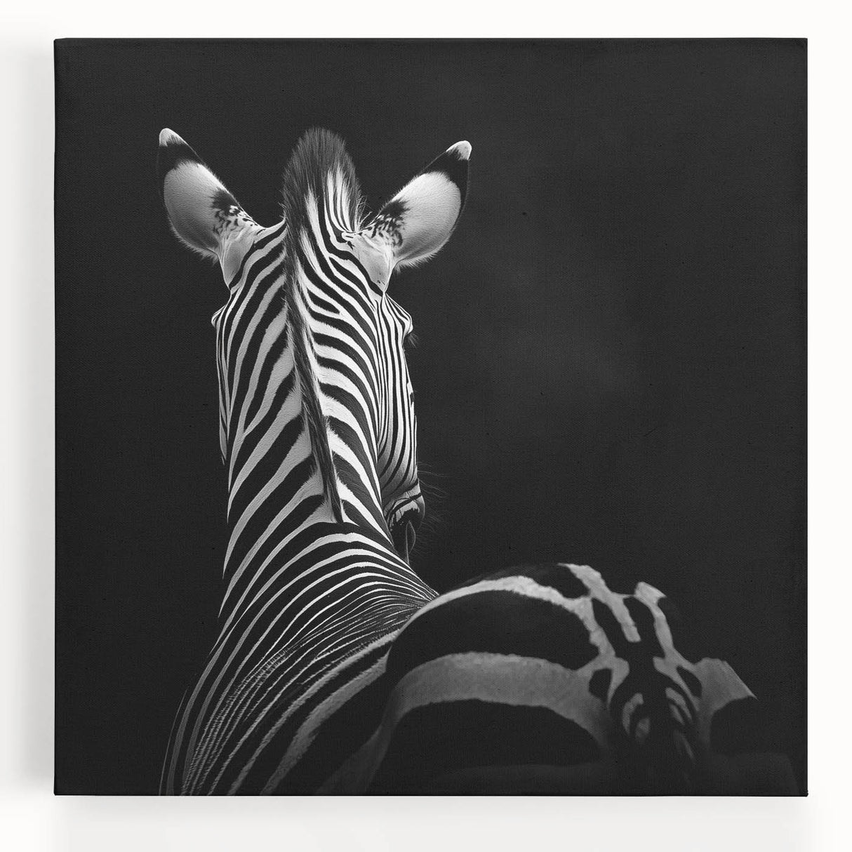 Stretched canvas artwork showcasing a vibrant design of various animals against a colorful background, ideal for home decor or wildlife enthusiasts, enhancing any living space.